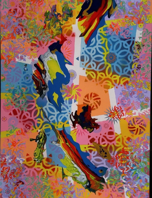 Memory of the Stained Window by George Dolgy | Acrylic on canvas Memory of the Stained Window